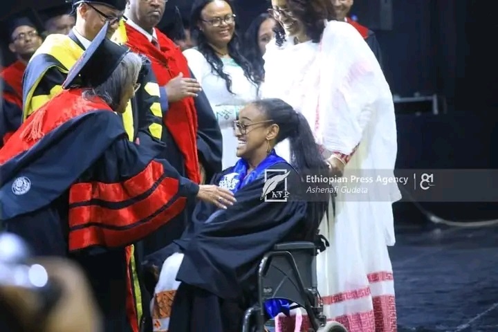 Ethiopian Mother Helps Daughter To Attend Four Year University Courses In A Wheelchair