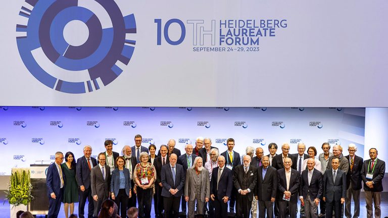 Award winner scientists , 200 young mathematicians and computer experts  from over sixty nations attend Germany ’s 10th HLF