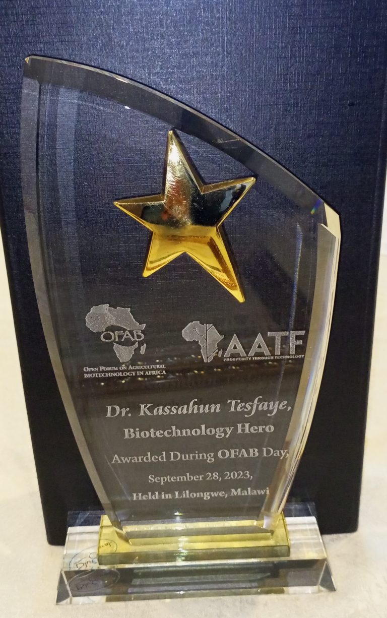 OFAB Ethiopia Chapter Celebrates 2023 Biotechnology Hero , Science Reporting Winner